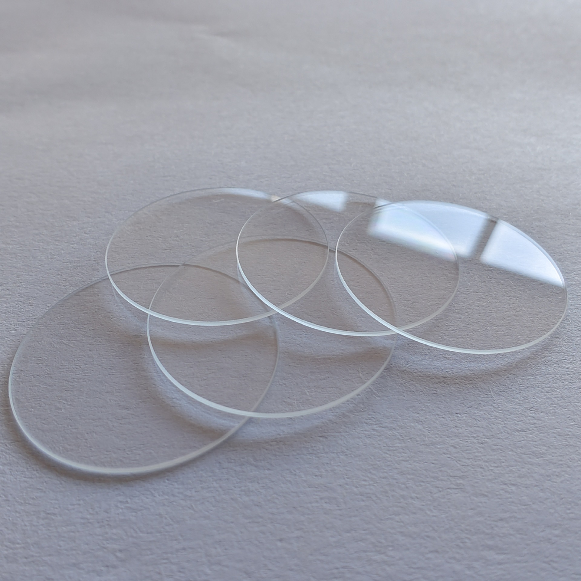 33mm-1.5mm 浮法薄玻璃 小圆形薄玻璃片加工