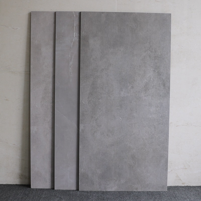 灰色水泥砖600x1200地板砖大理石客厅哑光地砖柔光仿古砖大板瓷砖