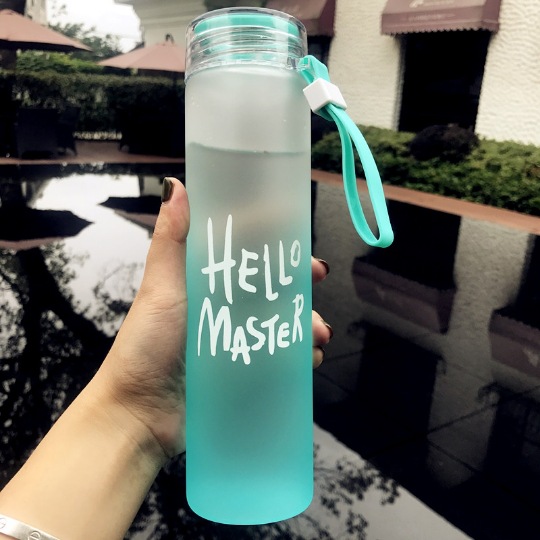 Creative Glass Gradient Color Colored Cup Matte Water Cup Advertising Cup Portable Event Gift Cup Wholesale