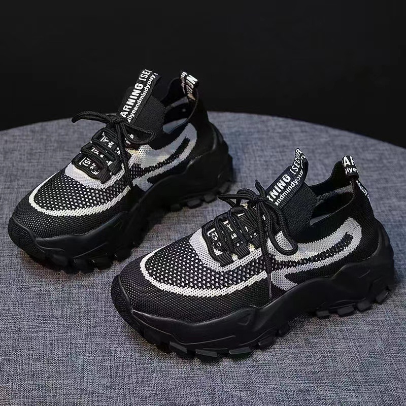 New Platform Dad Shoes Single Cotton Optional Stylish Mom Shoes Spring Summer Trendy Sneaker Foreign Trade Coconut Shoes