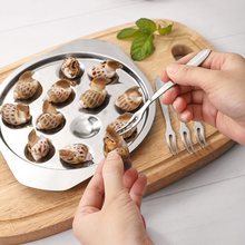 Stainless Steel Snail Roasted Conch Plate Cutlery Conch Clip