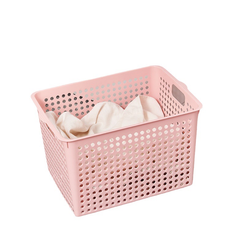 Multifunctional Book Toy Snack Storage Basket Sundries Clothes Storage Basket Fruit and Vegetable Draining Basket Refrigerator Organize and Storage