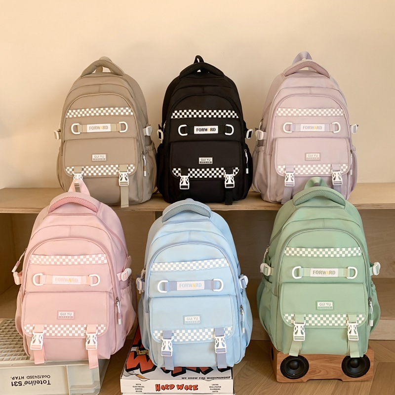 Japanese Schoolbag Female College Student Fashion Backpack Large Capacity Junior High School Backpack Lightweight High School Student Travel Bag
