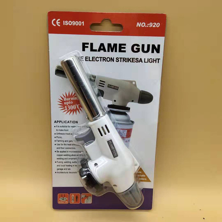 New Card Type Flame Gun Kitchen Baking Igniter Outdoor Barbecue Point Carbon Thawing Spray Gun Lighter Wholesale