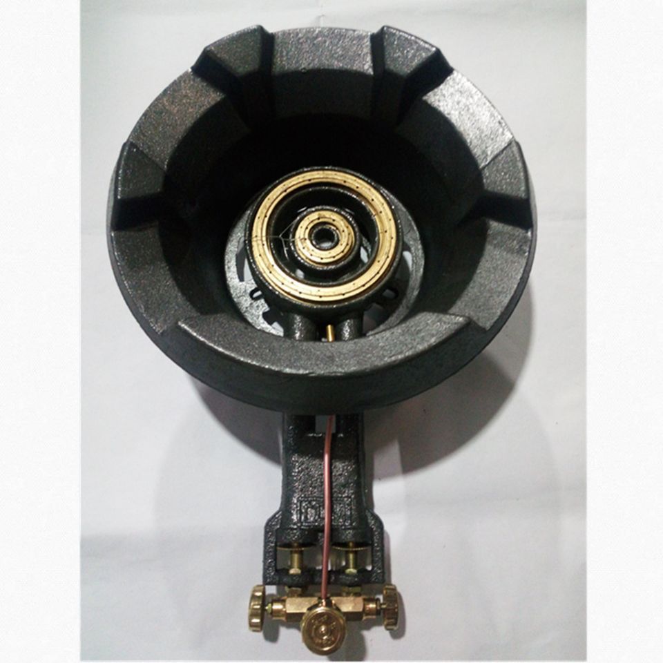 批发商用电子打火打火液化气燃气灶中压商用饭店液化气铸铁猛火灶