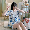 Cross border wholesale lace princess lovely pajamas . Home Furnishings summer Short sleeved shorts fresh suit