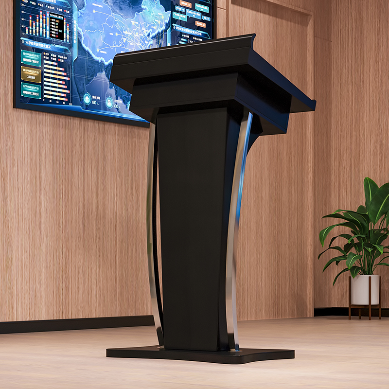 7k会所商场4s店迎宾接待售楼部酒店服务咨客烤漆小型发言讲台演讲