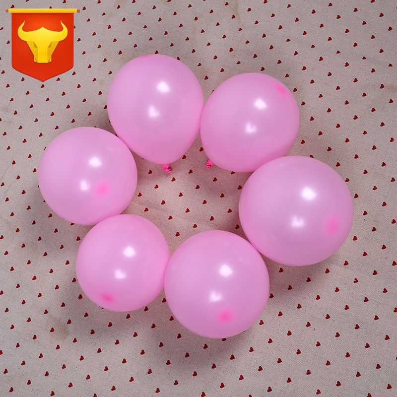 气球新款5寸亚光乳胶圆球气球结婚庆典活动装饰网格专用小球200装