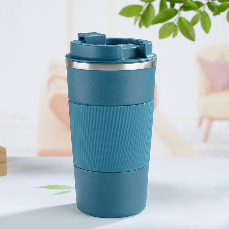 304 Double-Layerd Stainless Steel Insulation Mug Vacuum 500ml Coffee Cup Outdoor Portable Vehicle-Mounted Direct Drink Mug