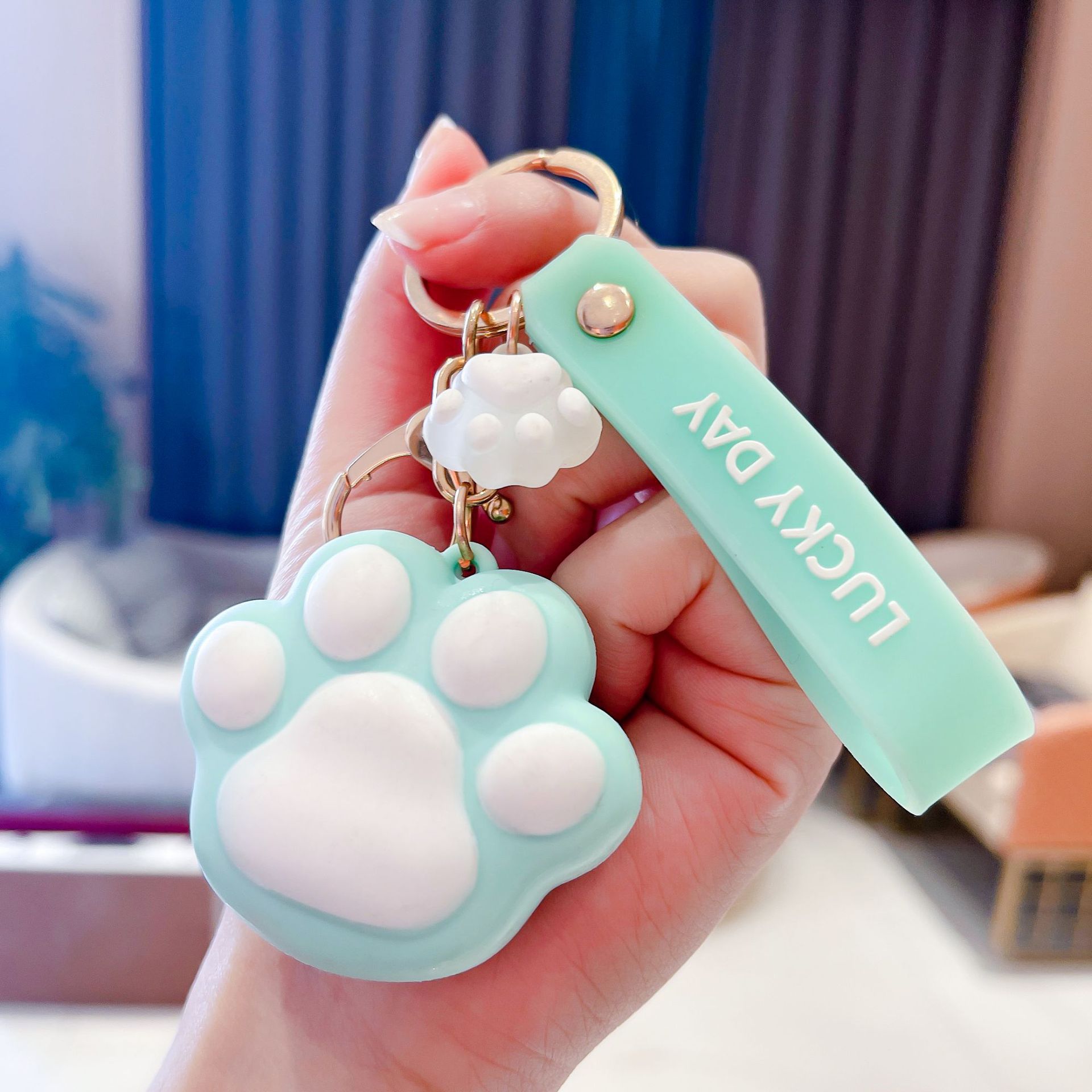 New Creative Cute Kitten's Paw Keychain