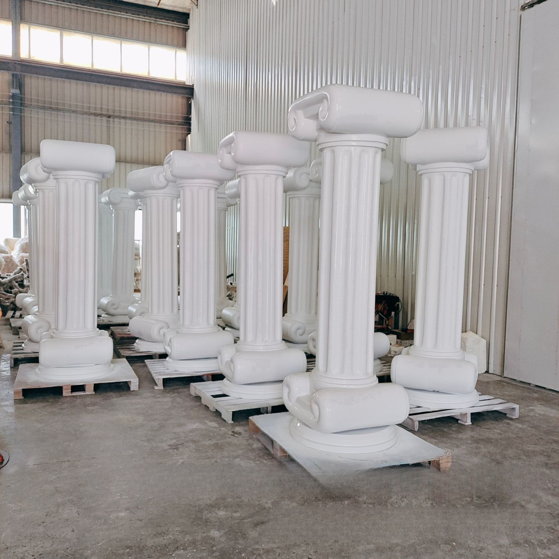 罗马柱罗马泡沫玻璃钢婚礼拱门罗马柱雕塑罗马柱抽象室内圆雕
