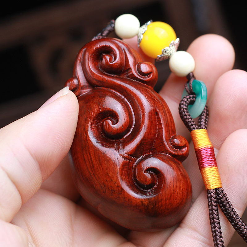 小叶紫檀木雕手把件木质文玩龙龟葫芦貔貅如意手玩件小摆件工艺品