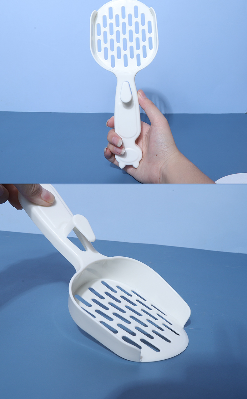 源头厂家猫砂铲塑料挂钩猫头形铲屎器猫咪清洁工具豆腐铲屎器勺子