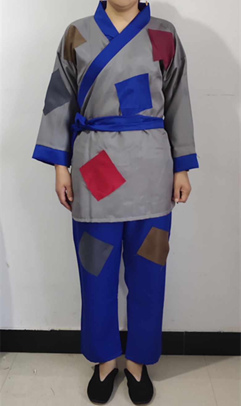 新款古装乞丐服装演出服儿童男女古代叫花子要饭衣服破烂补丁装