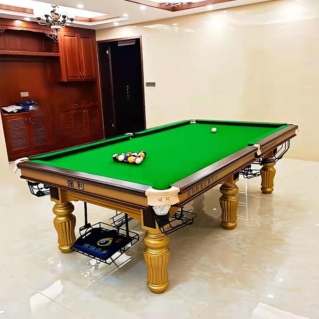 中式 黑8美式标台球桌球房用台球桌广东深圳强利体育设施有限公司