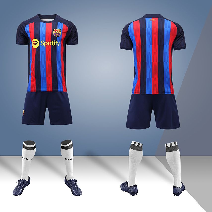 2223巴萨球衣10号梅西9号莱万8佩德里30加维足球服17