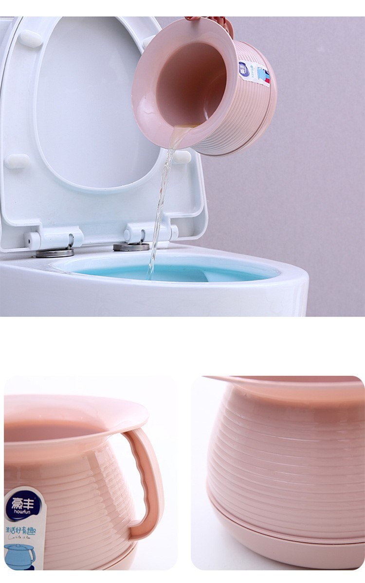 优质塑料加厚婴儿座便器精致痰盂便盆尿壶老人小便盆手柄带盖防滑