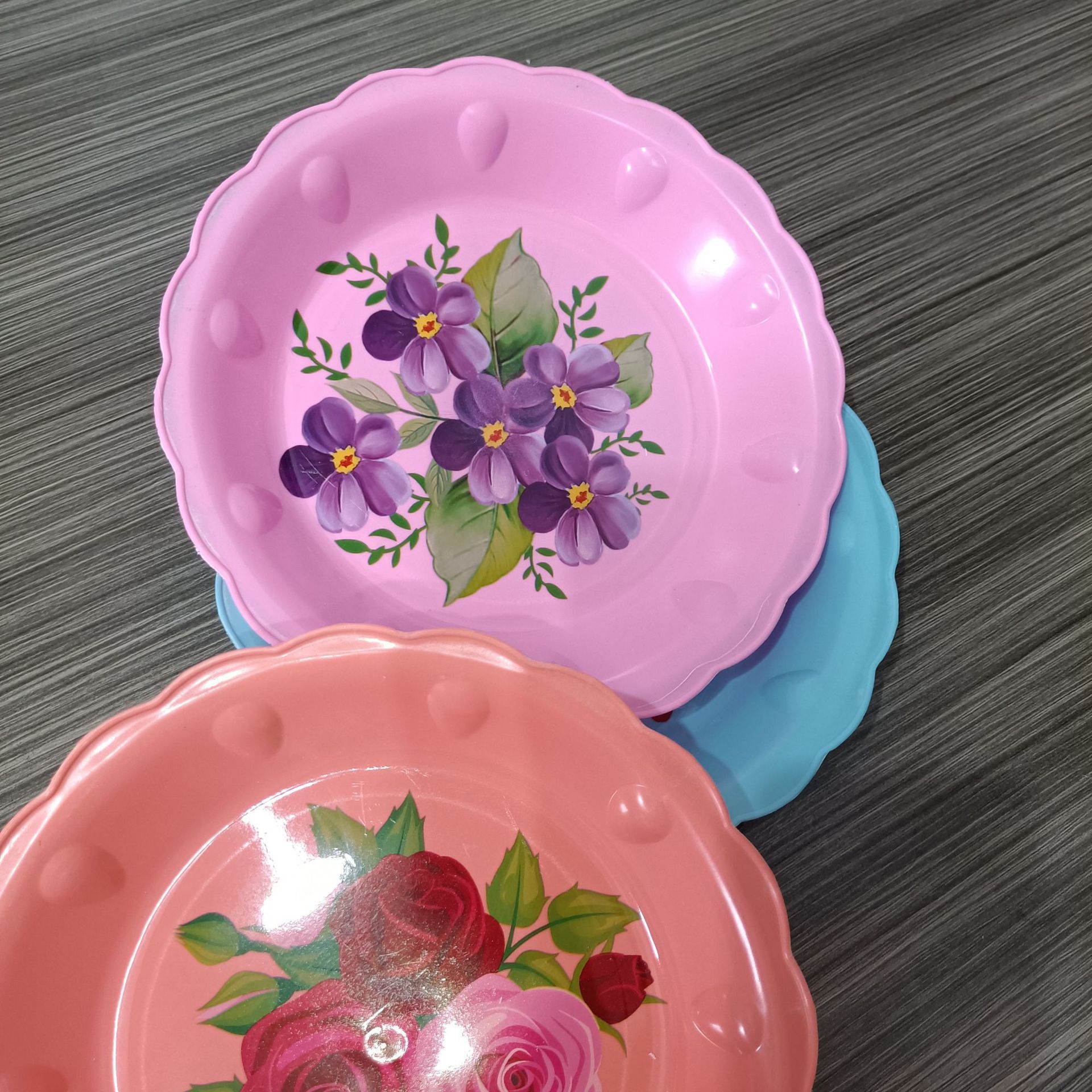 新款创意塑料果篮喜糖果盘瓜子菜篮喜字红色果蓝坚果家居厨房两元