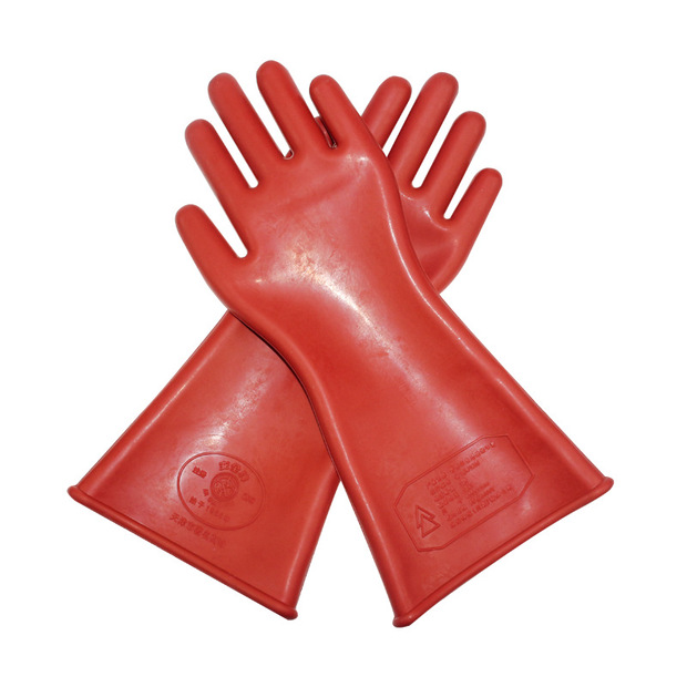 批发高压绝缘手套12/25kv天然橡胶手套超薄防电作业电工橡胶皮手