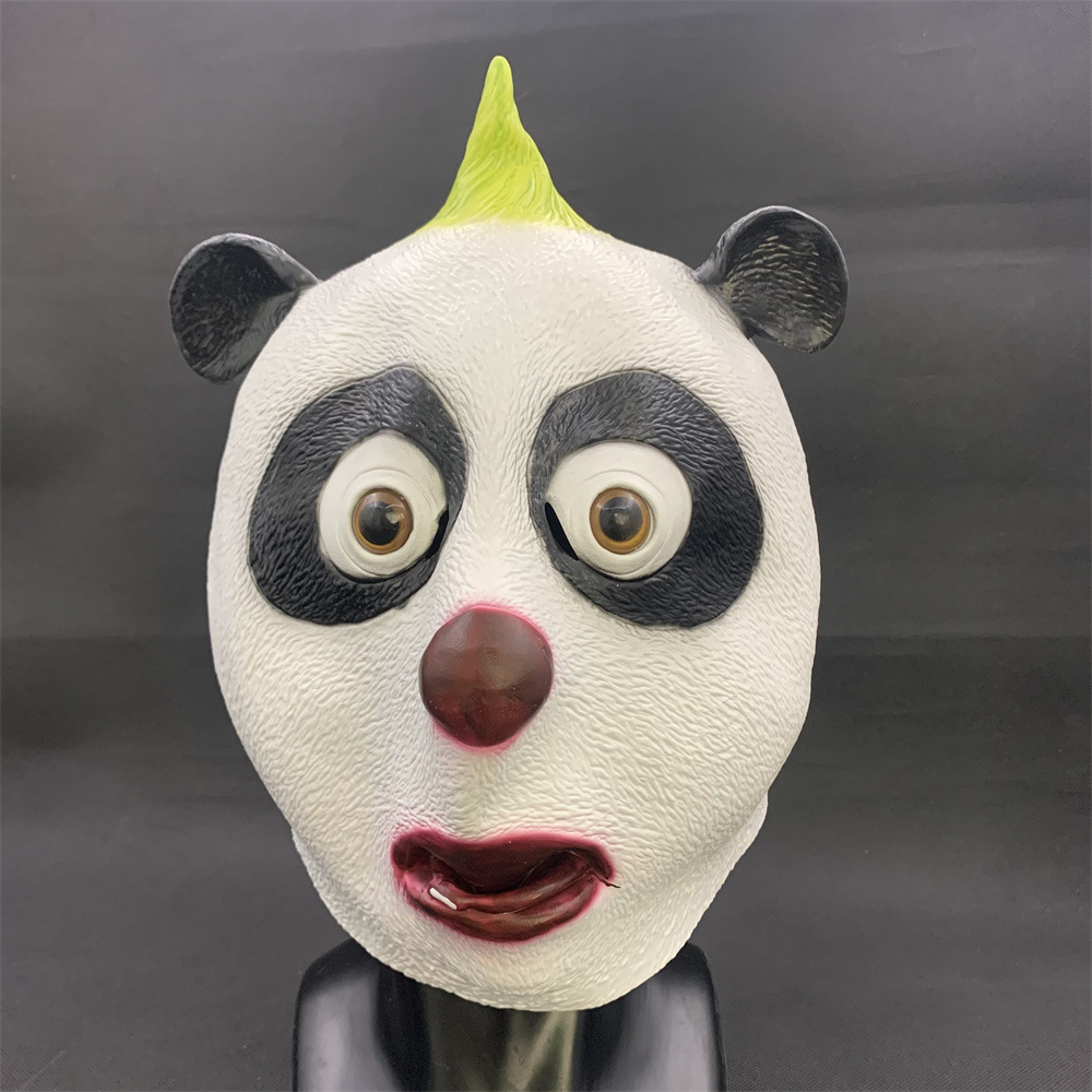 小鼹鼠和熊猫面具抖音网红直播搞笑面罩道具卡通动漫动物脸谱mask