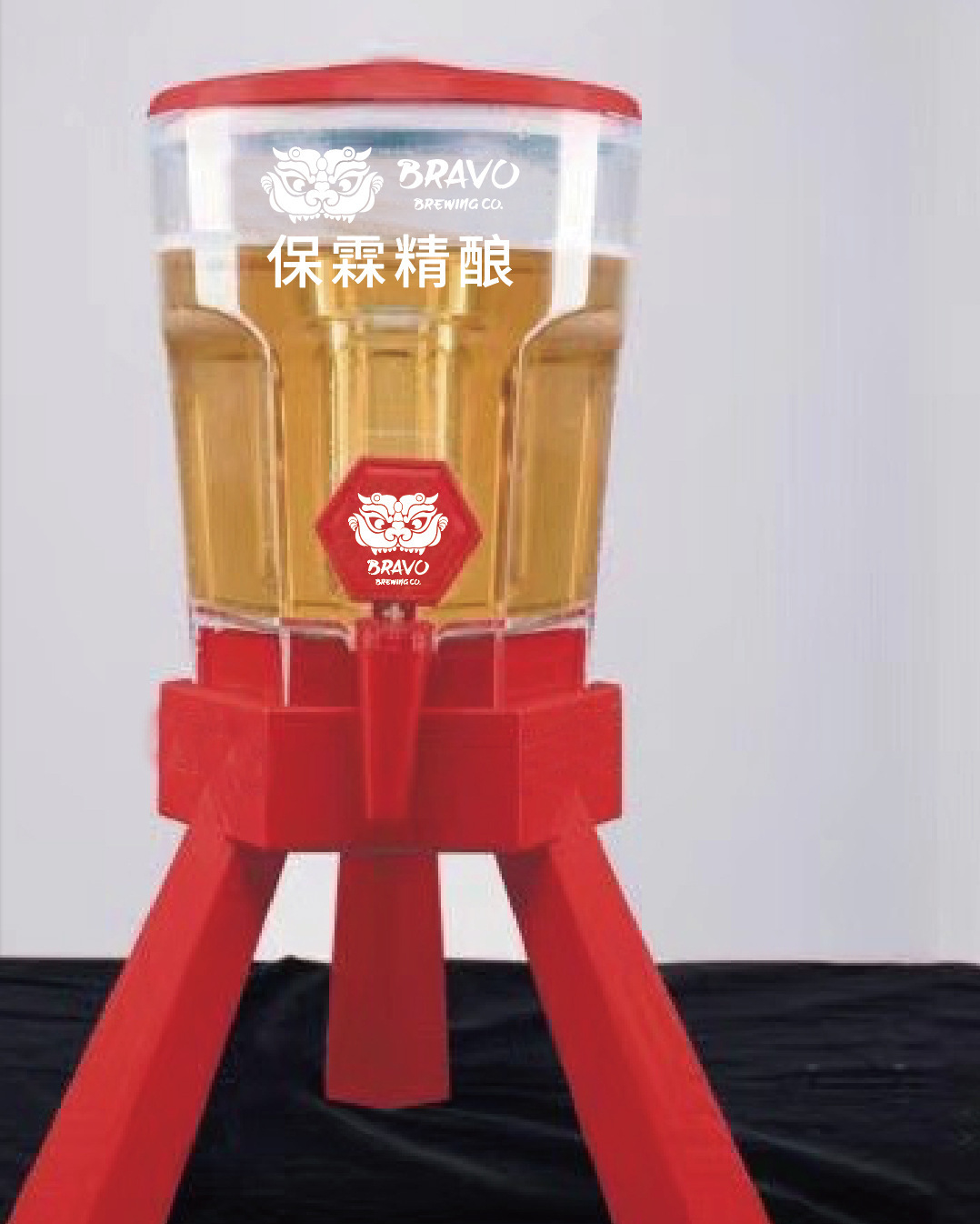 酒炮酒吧专用福佳白3升啤酒桶商用带龙头网红可乐桶容器扎啤酒炮