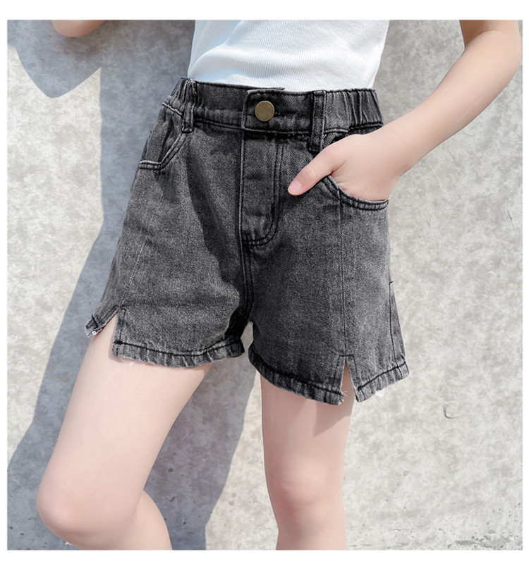 女童牛仔短裤儿童夏装裤子十岁女孩13洋气8外穿9小学生薄款夏季11