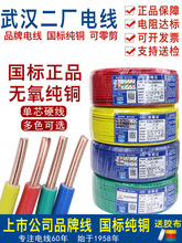 新款武汉二厂电线阻燃BV1.5 2.5 4 6平方单股硬线纯铜芯家用