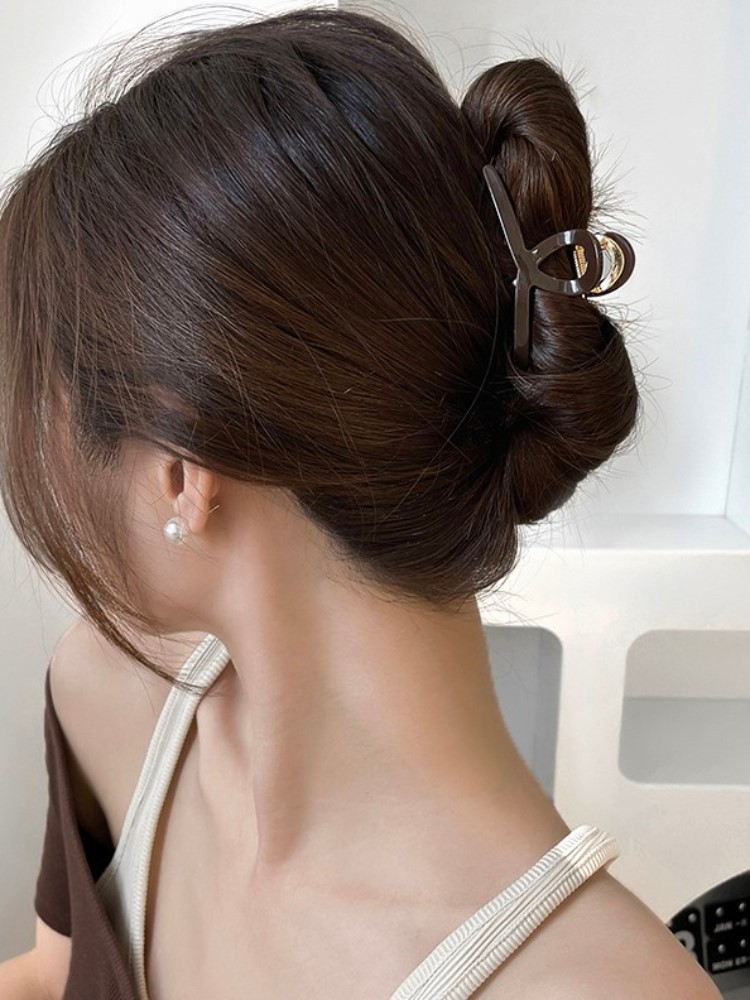 鲨鱼夹发量少的小号短发头饰高级感盘发抓夹发夹女刘海后脑勺夹子