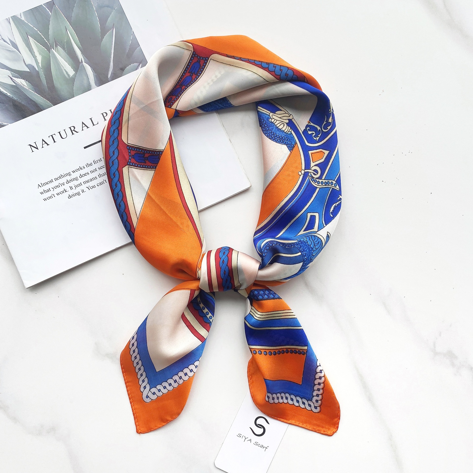 european and american summer 70cm versatile court carriage women‘s satin decorative professional small scarf silk scarf square scarf wholesale