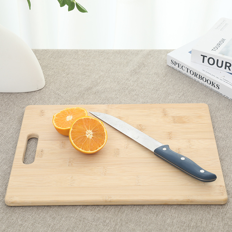 Bamboo Chopping Board Kitchen Household Wooden Cutting Board Cutting Board Solid Bamboo Wood Fruit Supplement Board Small Chopping Block Square Chopping Board