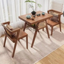 zzd实木阳台小桌椅三件套组合创意休闲椅子家用喝茶小户型一桌二
