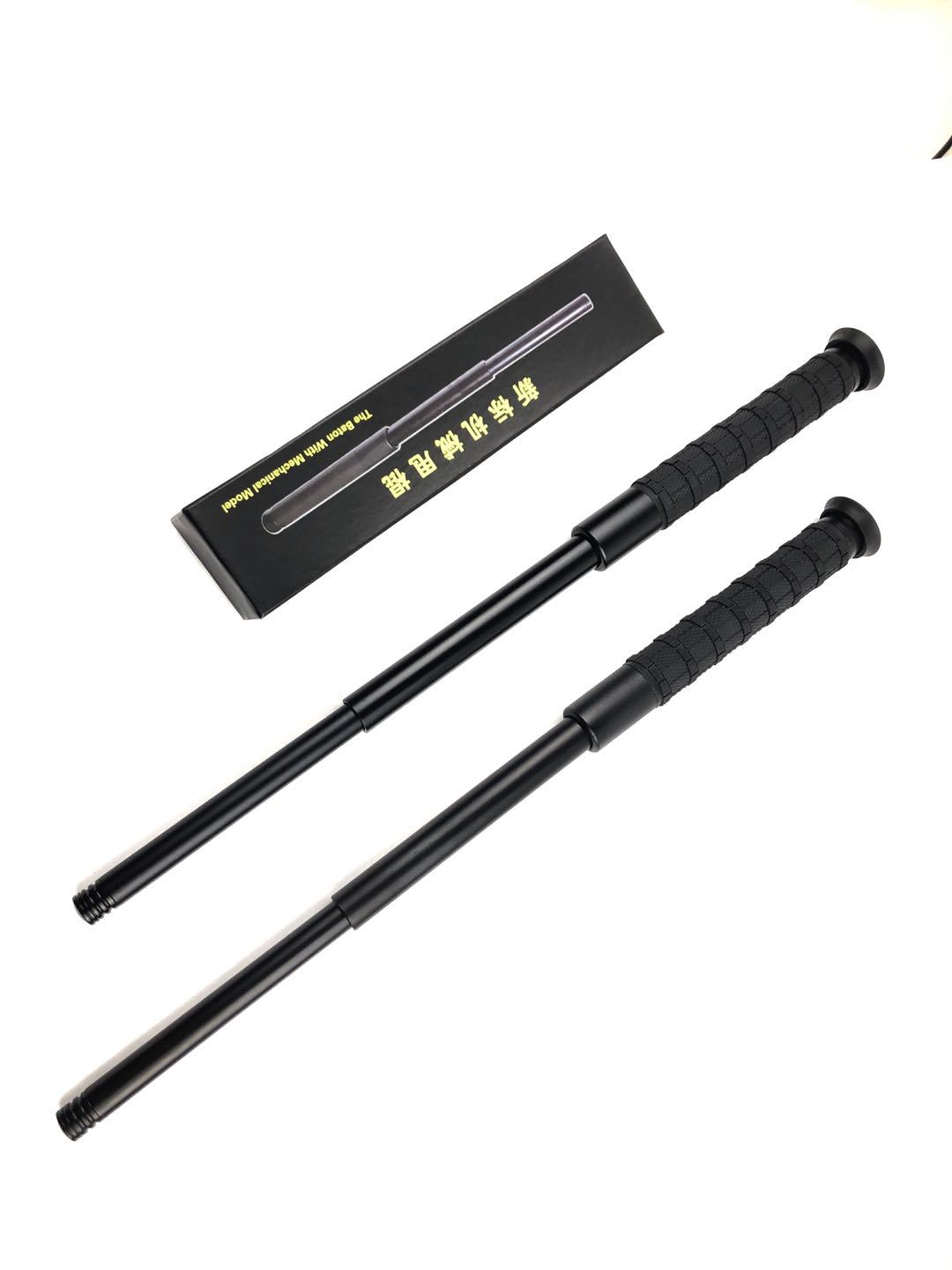 加强型机械棍甩棍三节伸缩棍车载防身棍新标重型机械合金棍轻