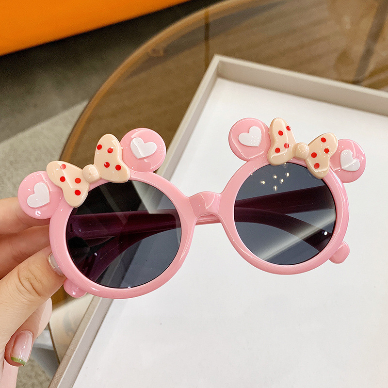 2022 New Children's Bow Sunglasses Fashion Cartoon Dress up Glasses Sunglasses UV Protection Sunglasses