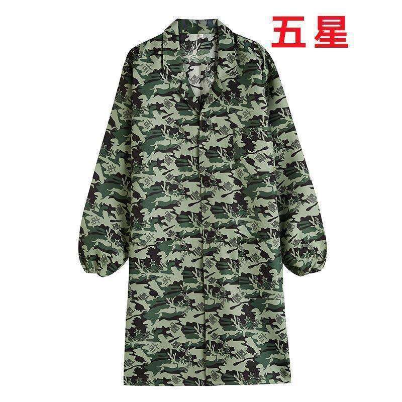 Thin Overclothes Gown Work Clothes Men's Labor Protection Clothing Blue Gown Dustproof Clothes Workshop Handling Bib Apron Long Coat