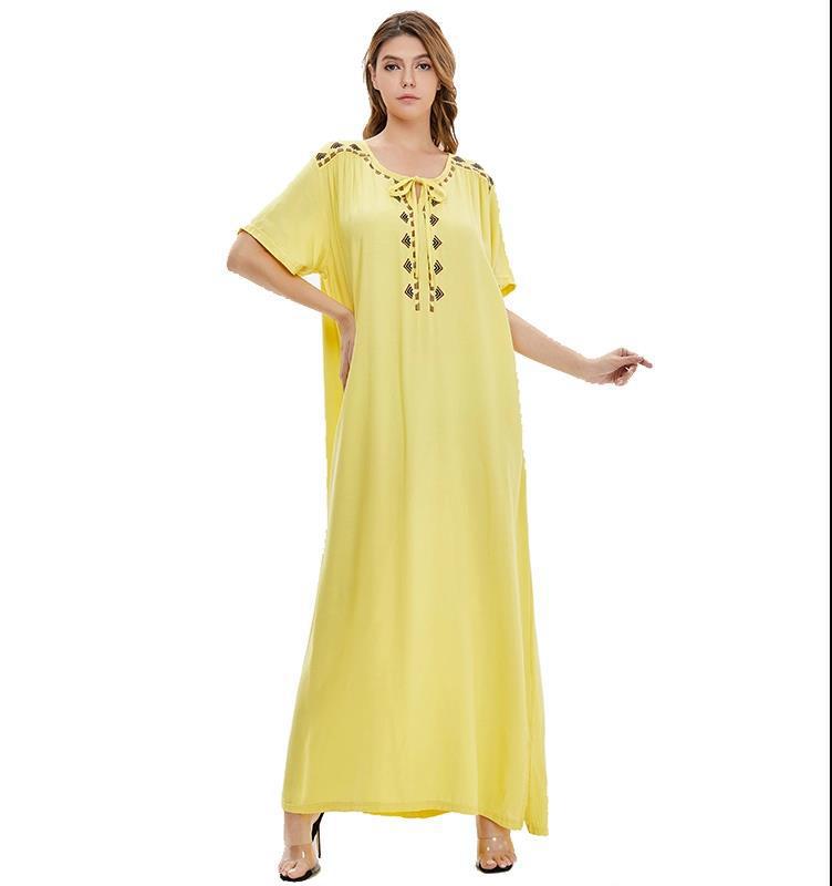 Cross-Border Dubai Middle East Muslim Muslim Muslim Saudi Arabia Women's Robe Long Dress Abaya Dress