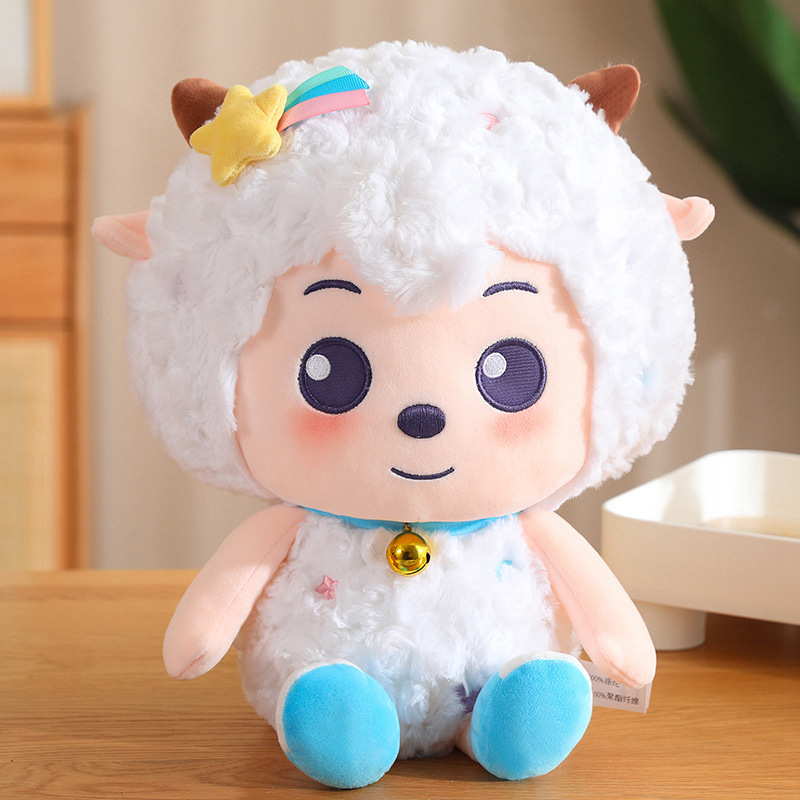 Genuine Pleasant Goat Series Doll Beautiful Sheep Plush Toy Cute Lamb Doll Lazy Sheep Cloth Doll Wholesale