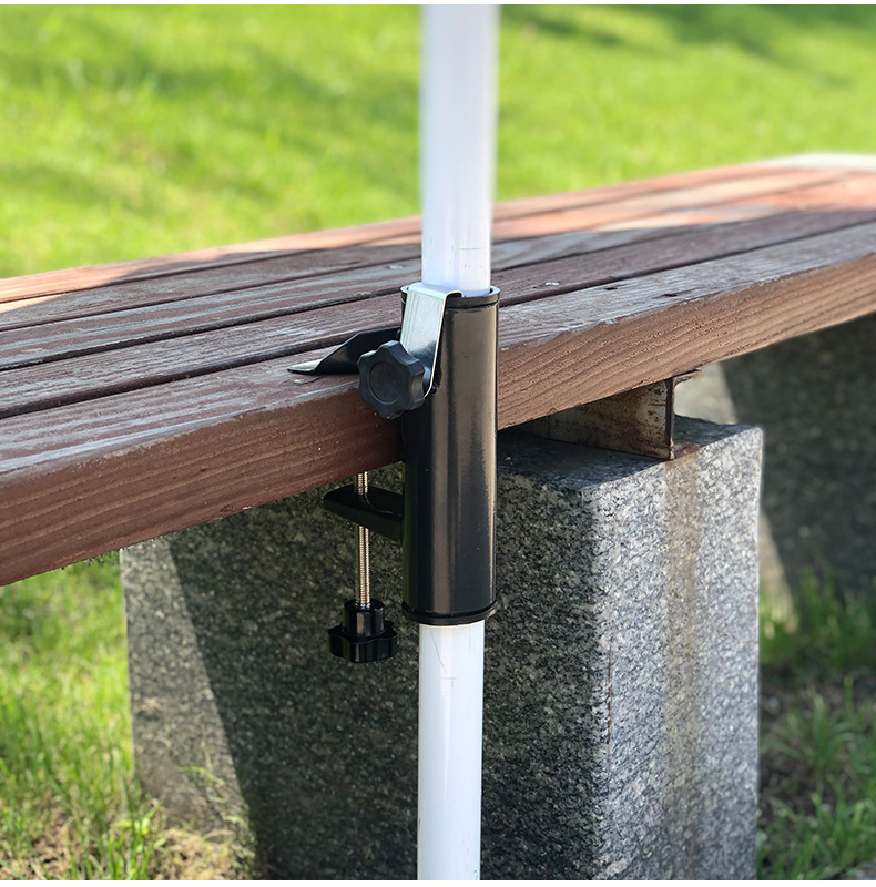 亚马逊热销庭院伞固定夹子支架夹子阳台伞架户外桌固定器伞架跨境