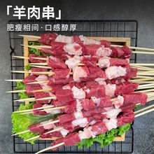 牛羊肉串羊肉串120串羊肉串牛肉串微调理户外烤串烧烤食材半成品