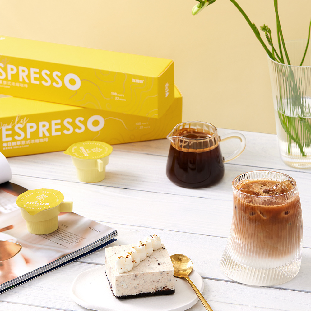 连咖啡每日鲜萃意式浓缩咖啡 香草风味咖啡2g*7颗 云南普洱咖啡粉