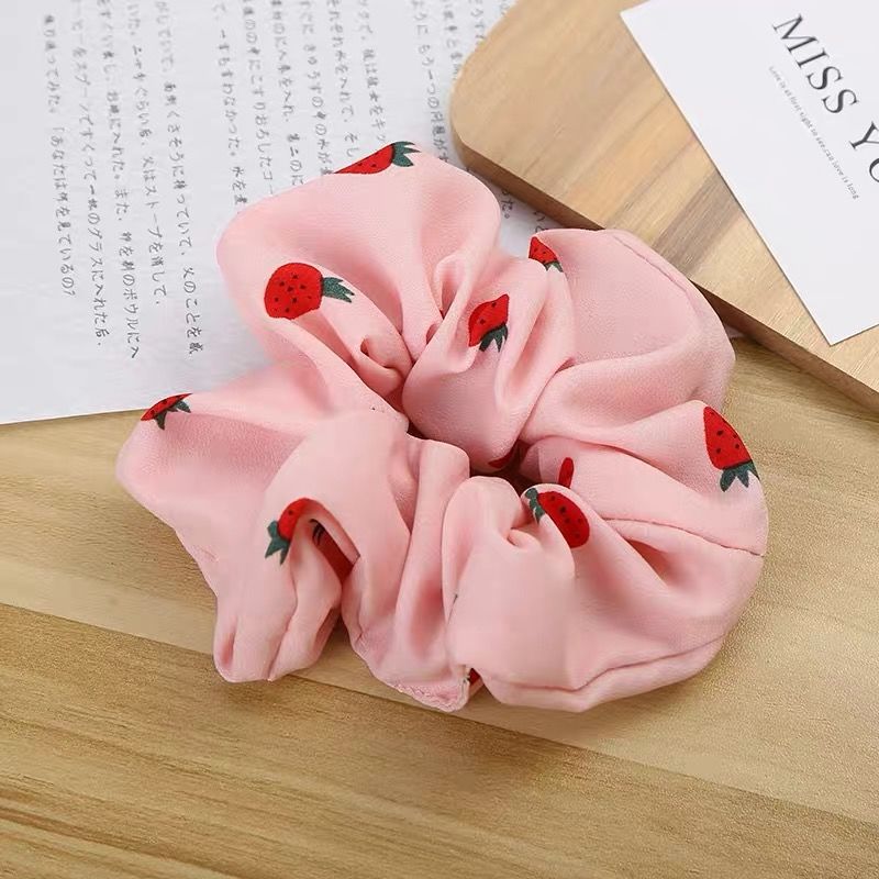 Korean Style Fruit Pork Intestine Hair Band Ins Headband Organza Cute Japanese Style Rubber Band Female Hair Ties/Hair Bands Hair Accessories