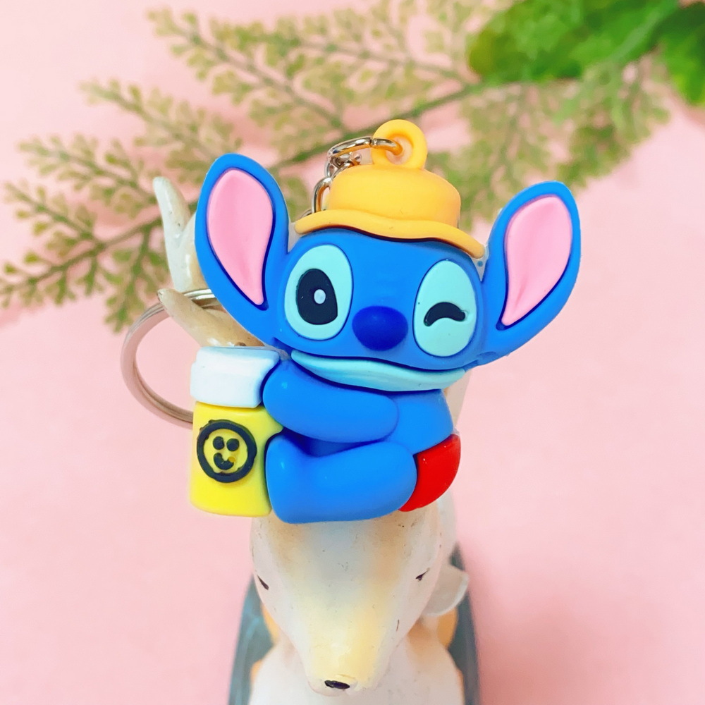 5422# Cartoon Stitch Series Doll Keychain Personality Bag Car Key Ring Ornaments Promotional Gifts