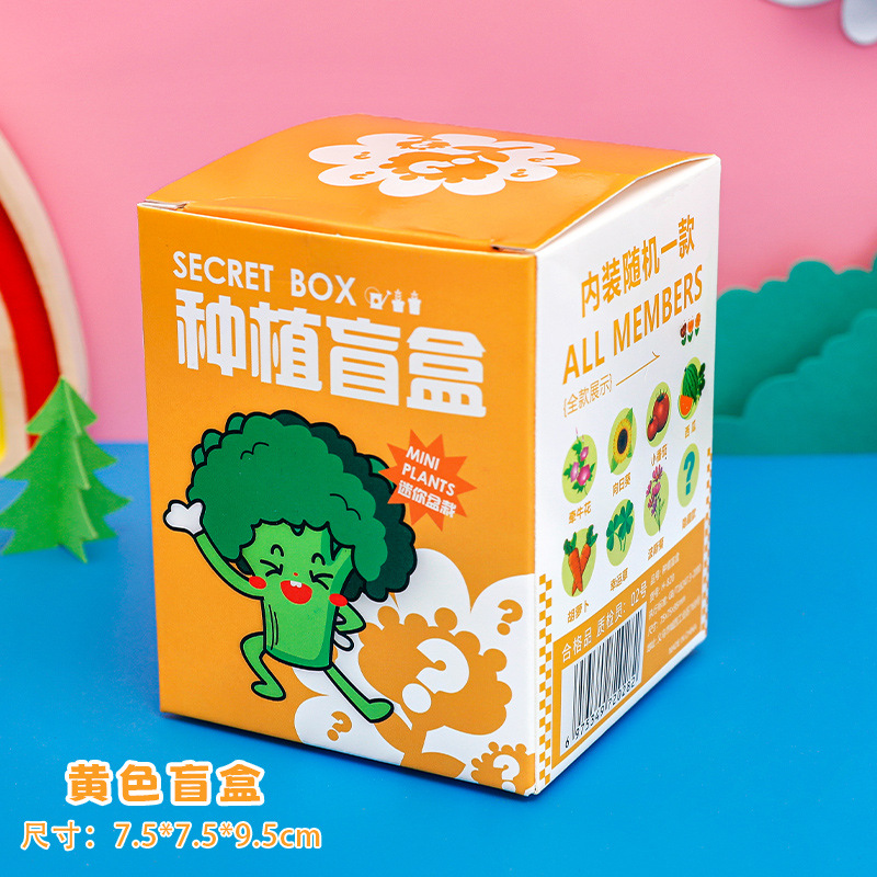 Kindergarten Planting Pot Blind Box Children's Plant Flower Seed Small Gift Creative Desktop Decoration Small Pot Plant