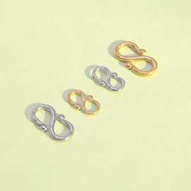 新品来袭 手链项链不锈钢S扣diy饰品配件M扣子收尾连接扣饰品配件