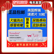 速诺片剂50mg/250mg辉瑞宠物狗猫消感染炎药猫鼻支10粒/100颗一盒