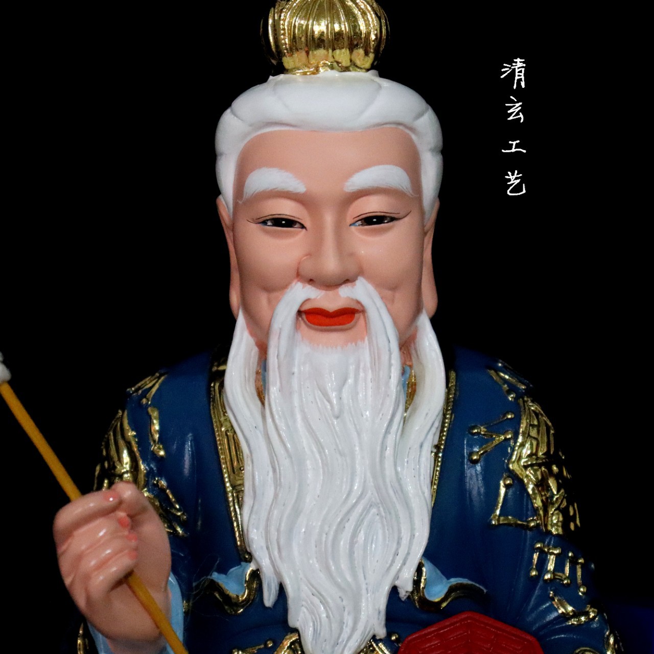 树脂鸿均老祖神像鸿钧道人佛像供奉三清师傅道家祖师摆件