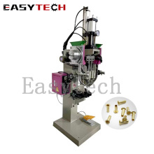 小型气动鸡眼机压电路板端子垫片铆钉机相架自动振盘送钉铆接机