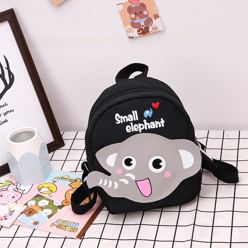 2022 New Cute Children's Bag Boys and Girls Baby Schoolbag Small Elephant Western Style Backpack Kindergarten Preschool