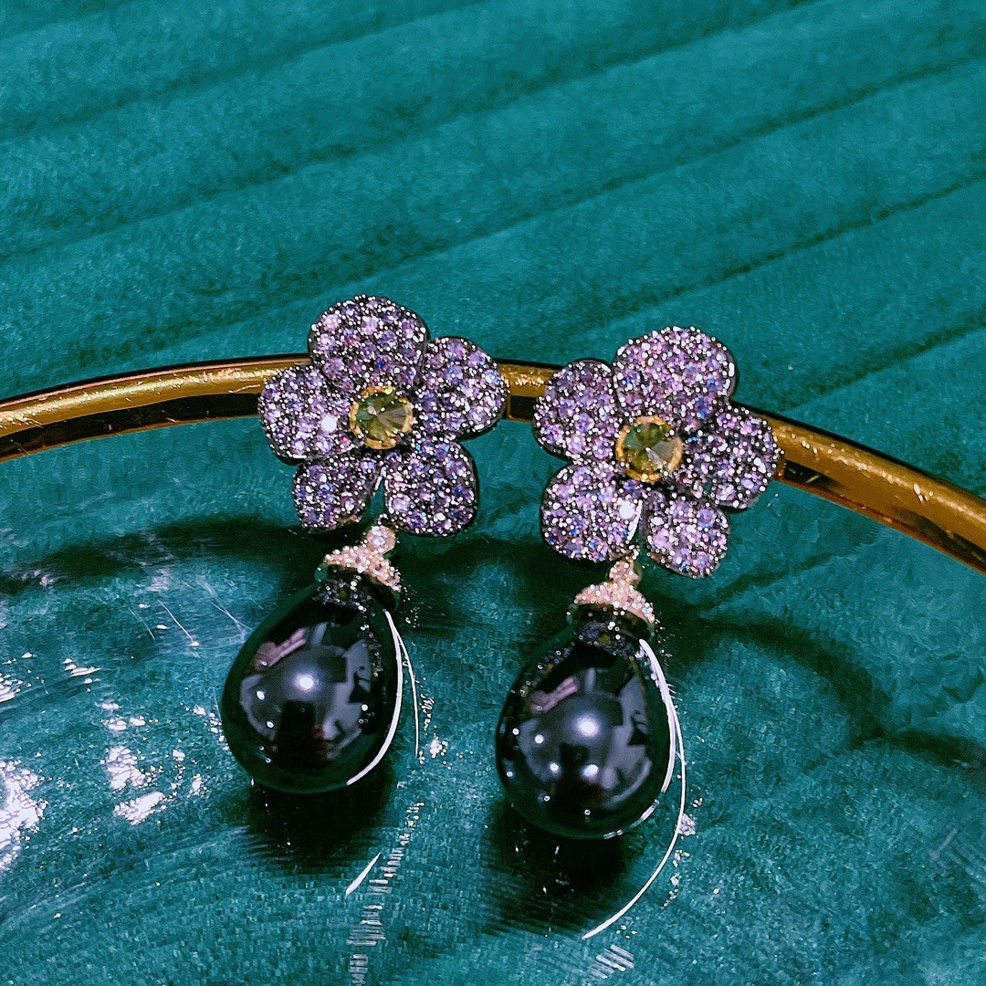 卡拉美拉新款甜美网红时尚气质个性夸张韩风ab字母款耳环5580-报价