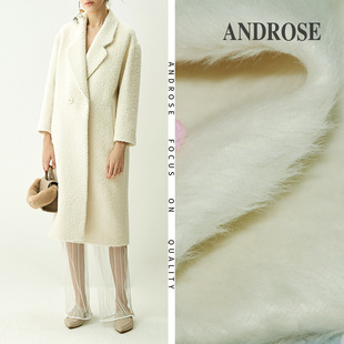 美利奴羊毛面料 秋冬大衣毛料 双面粗纺素色羊绒双面呢面料-阿里巴巴