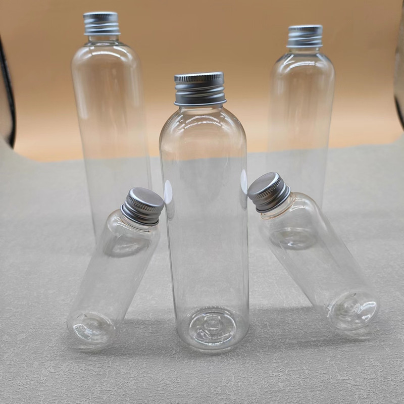 50/70/180/250/300ml分装瓶 透明铝盖瓶 鱼饵瓶 圆肩瓶 可定 制